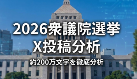 【2026年衆院選】約200万文字のX投稿を徹底分析してわかった各政党のイメージとは？